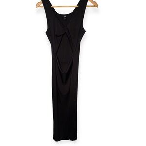 Shein‎ Black Front Cut Out Dress Sz M​​​